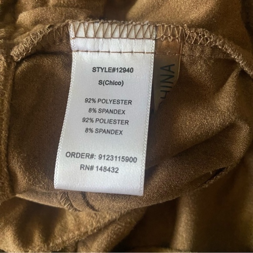 Bajee Collection Fringed Crop Top Size Small Brown/Tan - Picture 4 of 4